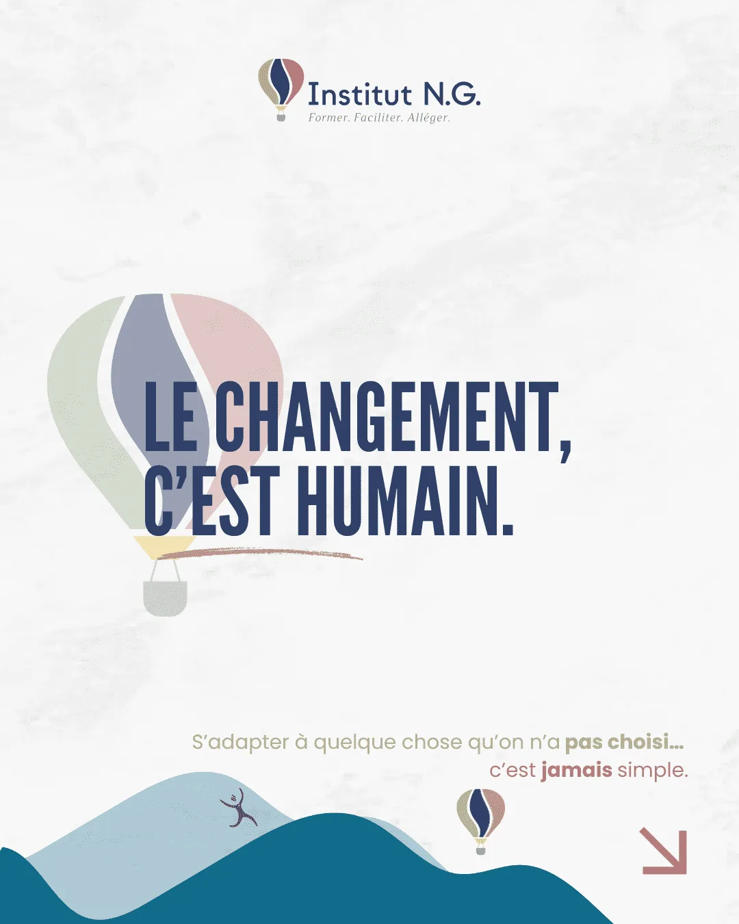 Le changement, c’est humain : illustration symbolique de l’adaptation à un changement non choisi