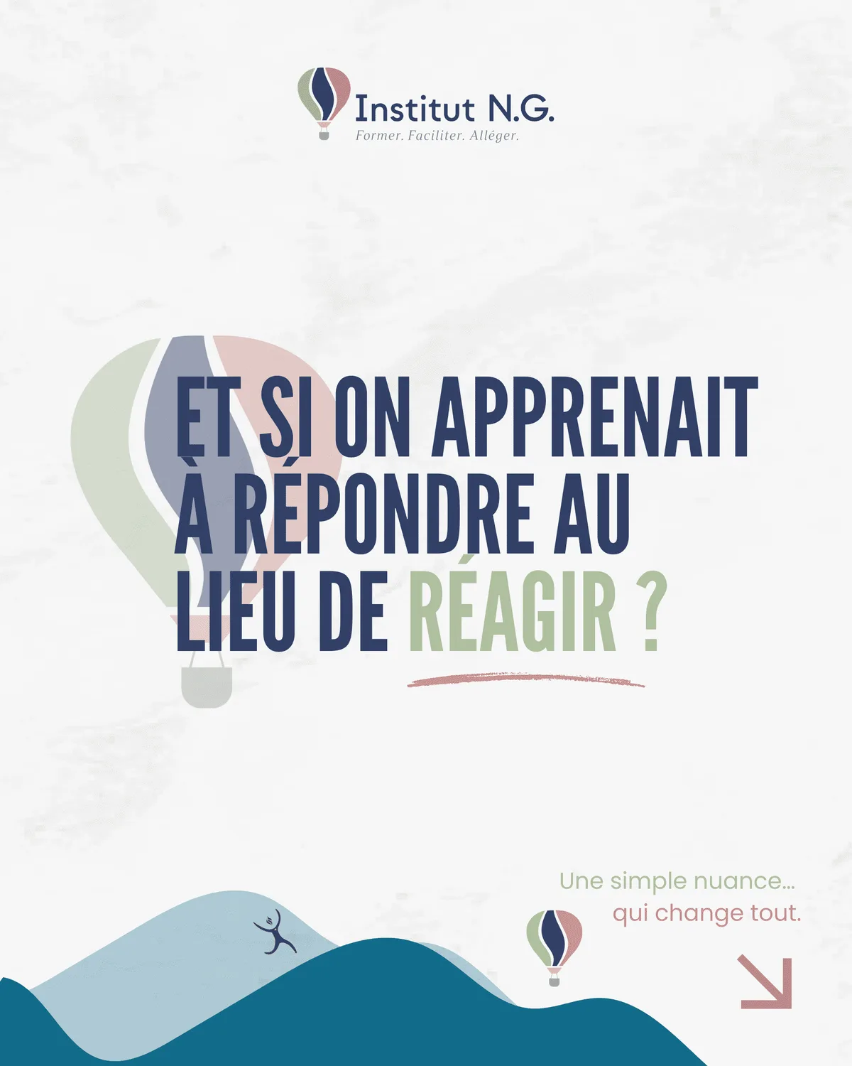 Illustration du concept “passer de la réaction à la proaction”