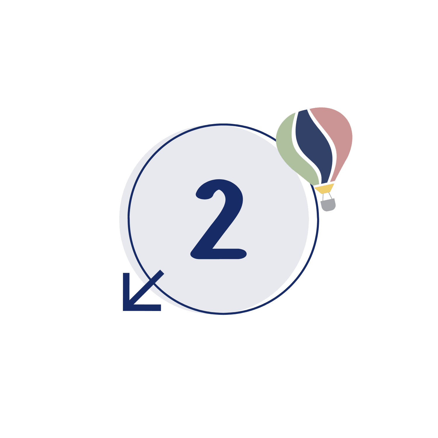 Icône du module 2 illustrant le développement psychosocial et les dynamiques de personnalité.