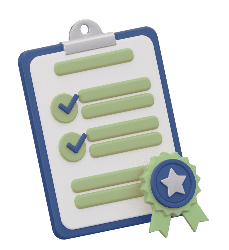 Icône de checklist illustrant les conditions d’admission à la formation en relation d’aide 1150h reconnue par RITMA.