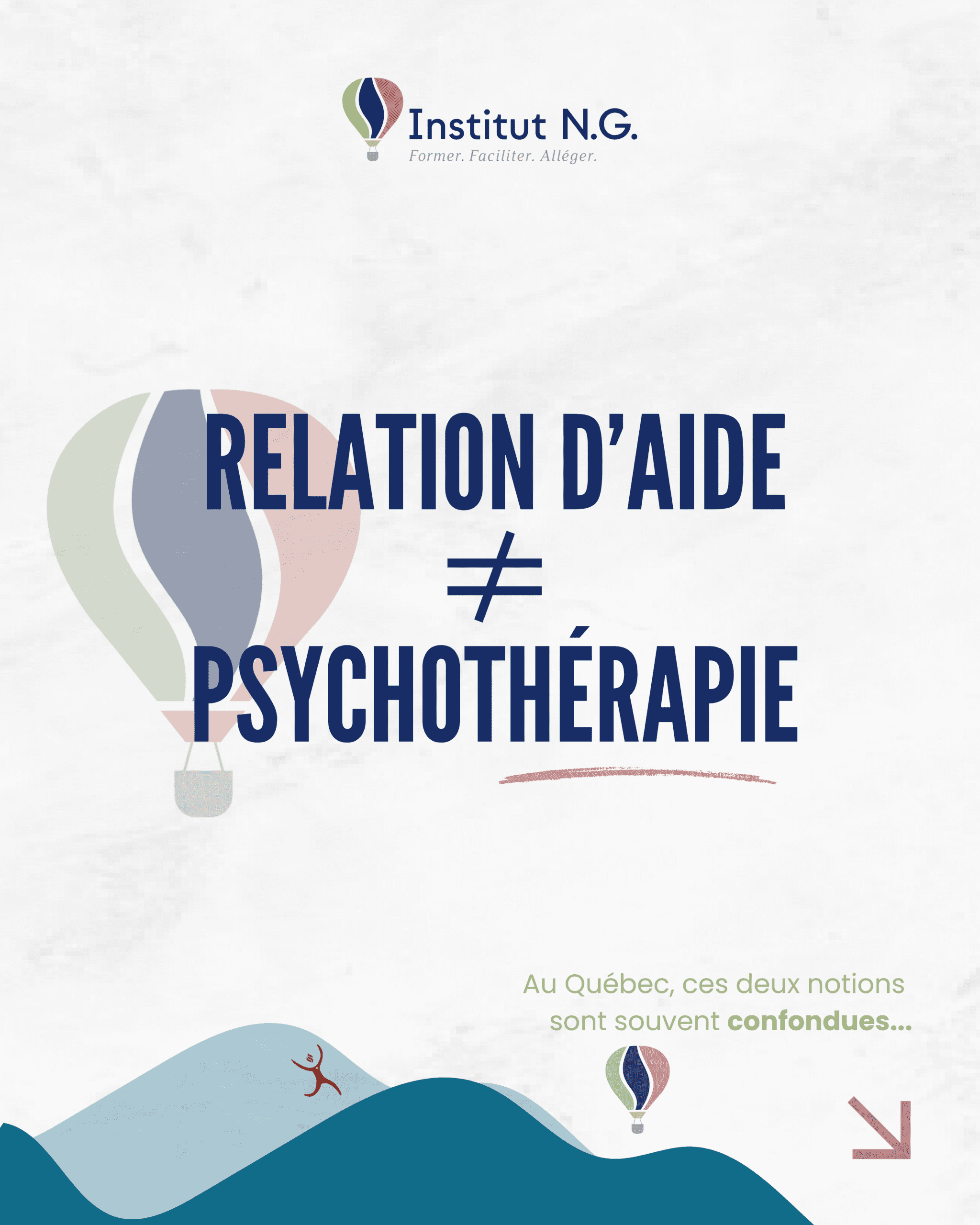 Illustration de l’accompagnement en relation d’aide comparé à un cadre professionnel structuré au Québec