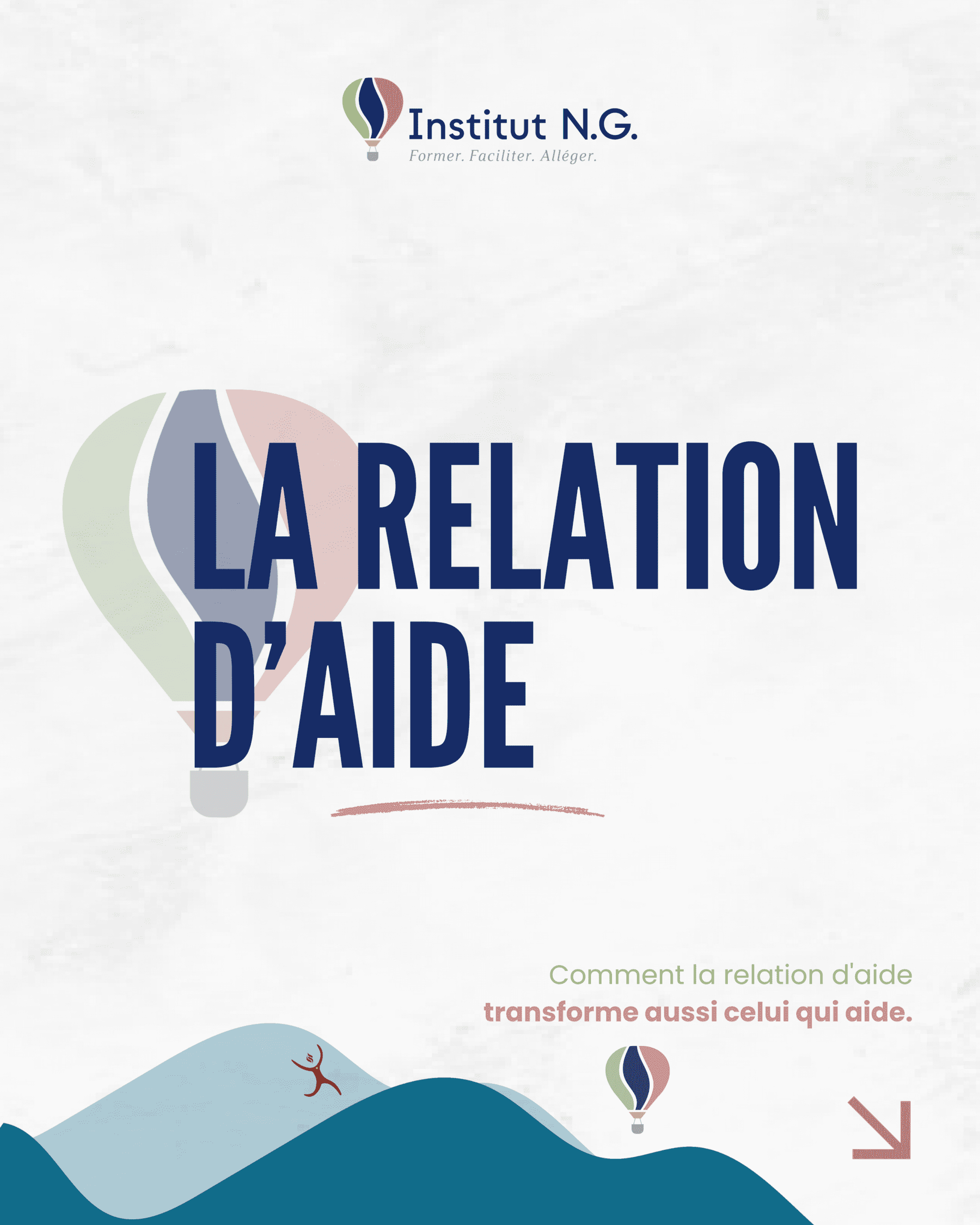 Étudiante en formation en relation d’aide en moment d’écoute et de réflexion à l’Institut NG.